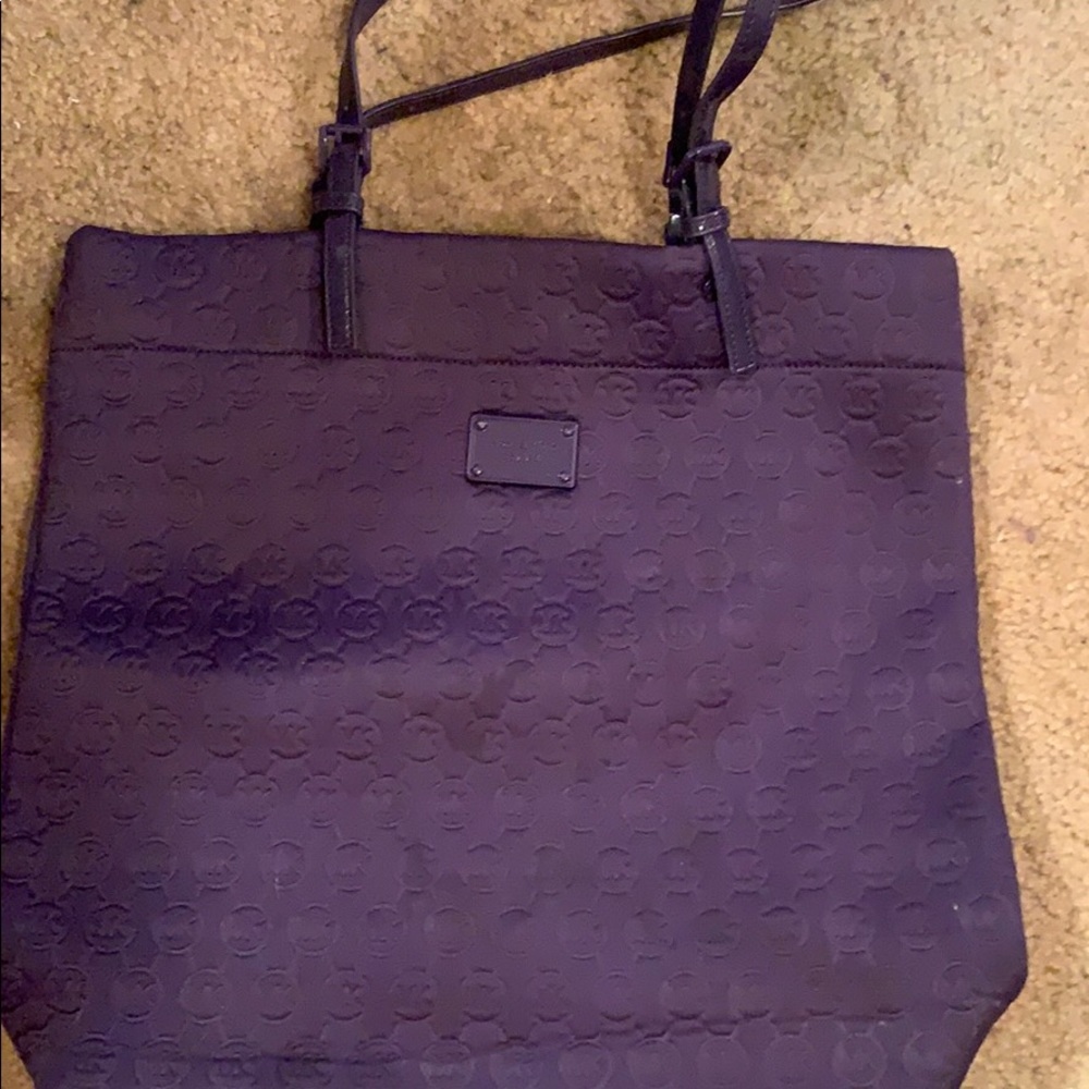Michael Kors Purple Neoprene Tote Bag